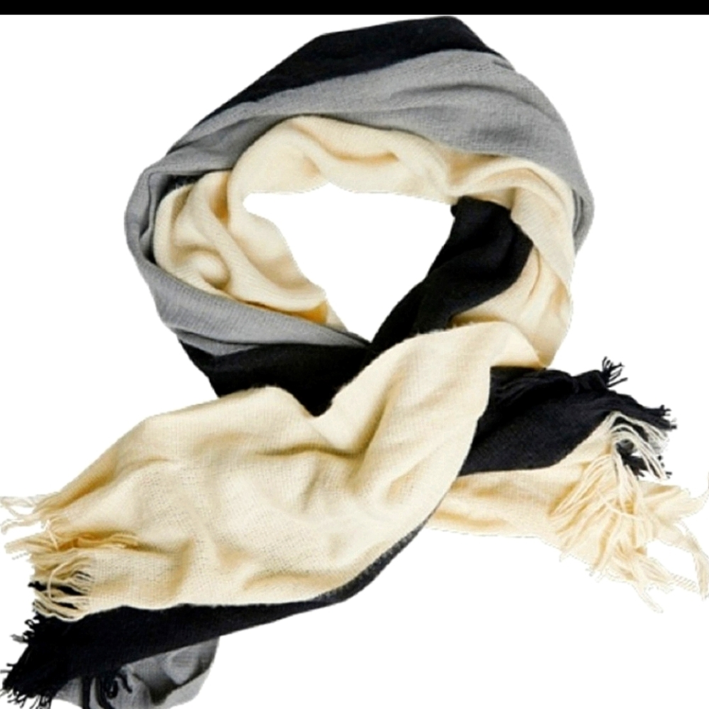 Donni Tri-Colour Knit Scarf